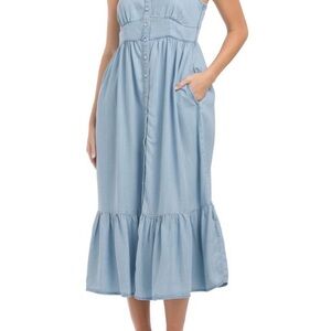 New LEVIS katherine sleeveless midi dress